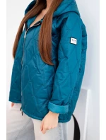 Dámska jarná prešívaná bunda s kapucňou a zipsom Marine