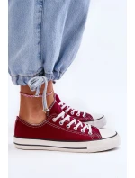 Trampki Klasyczne Niskie Damskie Bordowe Vegas