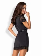 Elegantný župan 810 - PEI black - Obsessive Elegantný župan 810 - PEI black - Obsessive