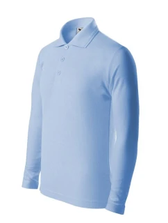 Detská polokošeľa Pique LS (modrá)
