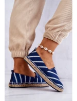 Damskie Klasyczne Espadryle Big Star JJ274960 Granatowe