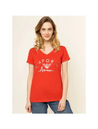 Dámske tričko 164334 0P291 00074 červená - Emporio Armani