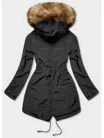 Dámska obojstranná zimná bunda black-caramel (m-21508) Dámska obojstranná zimná bunda black-caramel (m-21508)