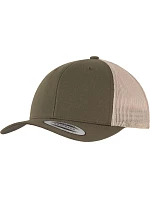 Flexfit 6606/6606T 6-panelová vintage čiapka „Trucker“ 55.6606 machovo zelená/khaki Flexfit 6606/6606T 6-panelová vintage čiapka „Trucker“ 55.6606 machovo zelená/khaki