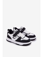 Lekkie Sneakersy Dziecięce Big Star RR374052 Biało-Czarne