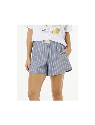 Dámske šortky RIP CURL Beach Days Pinstripe Short, modré