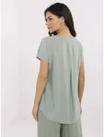 Blúzka D73761M11171B pistáciová