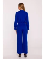 M879 Kombinéza so stojacím golierom - kráľovská modrá