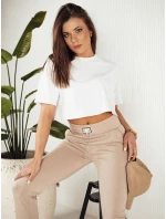 Dámske tepláky DAVE beige FashionStreet UY1813
