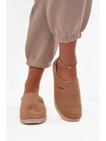 Kapcie Damskie Obuwie Domowe Inblu CS000045 Camel