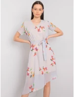 Šaty LK SK 507634.75P svetlo šedé