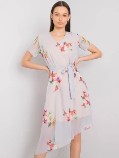 Šaty LK SK 507634.75P svetlo šedé