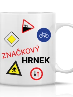 ZNAČKOVÝ HRNEK - klasický biely keramický hrnček 300 ml