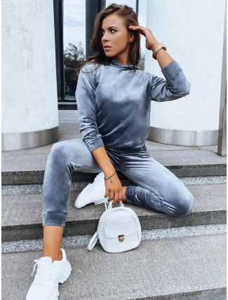 Dámsky grafitový velúrový set SO COMFY FashionStreet AY0885 Dámsky grafitový velúrový set SO COMFY FashionStreet AY0885