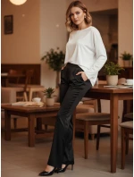 SILKINEA dámska blúzka oversize s príveskom biela FashionStreet RY2670