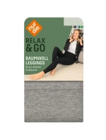 Dámske bavlnené legíny NUR DIE BAUMWOLL LEGGINGS - NUR DIE - sivé