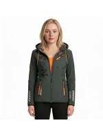 Geografické Nórsko Reine Ass A EO DB 007 W WU8184F/GNO - Tmavo šedá / oranžová softshellová bunda