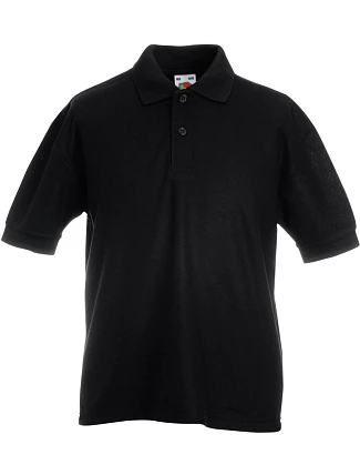 Fruit of the Loom Kids 65/35 Polo Detské piqué polo 16.3417 čierne