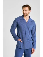 3484 PÁNSKE PYŽAMO S DLHÝM ZIPSOM DEREK 3XL-4XL