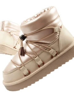 D.Franklin snehu topánky ženy zimné módne zateplené topánky zlaté ženy