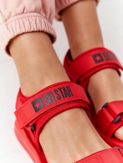 Damskie Sportowe Sandały Big Star HH274A027 Czerwone