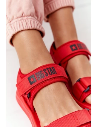 Damskie Sportowe Sandały Big Star HH274A027 Czerwone