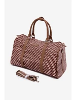 Vzorovaná Dámská Cestovní Taška Hnědá Nelle