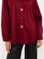 Košeľa DHJ KS 20132.04P bordová