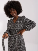 Šaty LK SK 509474 2.55P sivá čierna