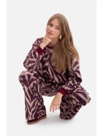 B302 Pletené nohavice s potlačou - model 2