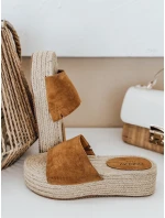 Dámske žabky SUMMERRY camel FashionStreet ZY0986 Dámske žabky SUMMERRY camel FashionStreet ZY0986