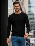 Pánsky čierny sveter FashionStreet WX2312z