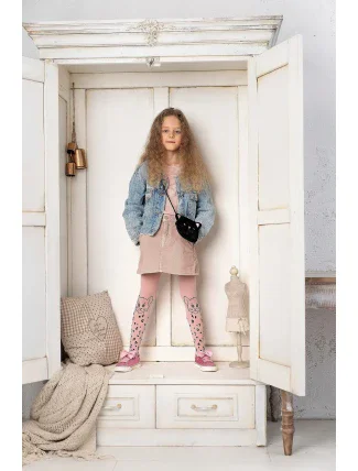 Knittexové pančuchy DR 2501 Leo Dots 40 den 104-128