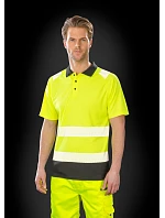 Result R 501X Bezpečnostná polokošeľa 30.501X fluorescenčná oranžová/čierna