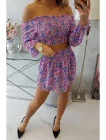 Fialová kvetinová sada