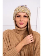 Pola fleecová čiapka K267 fialová+žltá