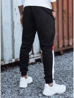 Pánske tepláky so šnúrkou čierne FashionStreet UX4448