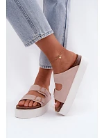 Dámske sandále na platforme Wrangler 20261072.70H Dirty Pink