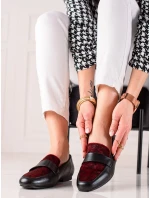 Dizajnové poltopánky čierne dámske na plochom podpätku Dizajnové poltopánky čierne dámske na plochom podpätku