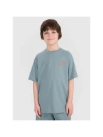 Chlapčenské tričko oversize s potlačou 4F 4FJWSS25TTSHM1914-46S