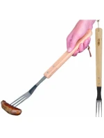 46 CM GRILOVACIA VIDLIČKA S DREVENOU RUKOVÄŤOU