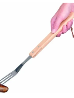 46 CM GRILOVACIA VIDLIČKA S DREVENOU RUKOVÄŤOU
