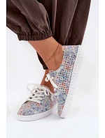 Odkryté polobotky z přírodního semiše stříbrné Kamelia