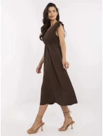 Šaty MI SK 122126.77 hnedé Šaty MI SK 122126.77 hnedé