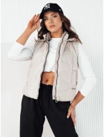 Dámska prešívaná vesta TREOS svetlo šedá FashionStreet TY4217 Dámska prešívaná vesta TREOS svetlo šedá FashionStreet TY4217