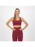 Rogelli TRINITY športová podprsenka bordová M