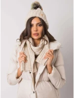 Set čiapky a šály JK KMPL 7 1.40X béžová - FPrice