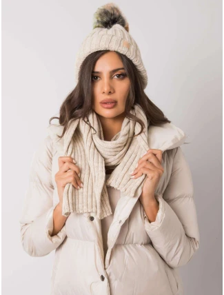 Set čiapky a šály JK KMPL 7 1.40X béžová - FPrice