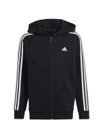 Tričko pre mladých so zipsom 3 Stripes FL HR6331 - Adidas Tričko pre mladých so zipsom 3 Stripes FL HR6331 - Adidas