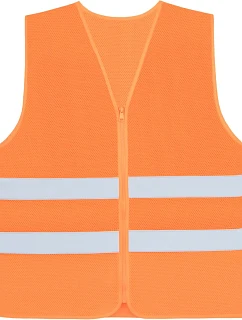 Korntex KXCMZ – Rhodes Hi-Vis sieťovaná bezpečnostná vesta 76.XCMZ, vysoká viditeľnosť, oranžová